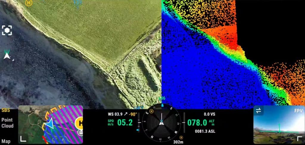 LiDAR Survey Data Collection Cliff Edge Louisburg Mayo