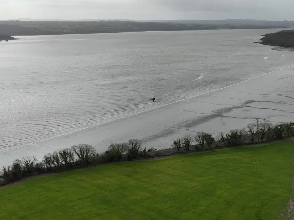 Benefits of Aerial Drone Surveys for Irish Projects 1 DJI Matrice 300 RTK in flight over a survey site