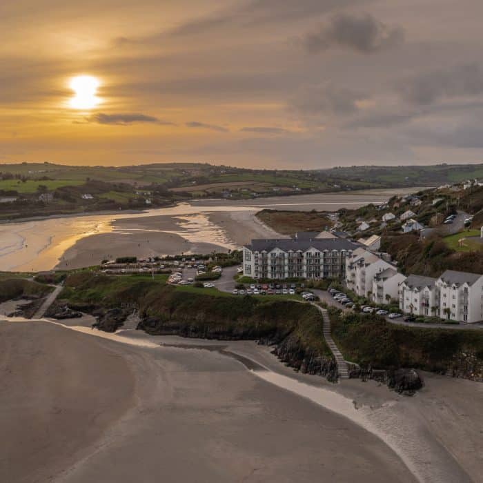 Drone Survey Services Cork | LiDAR, Mapping & Roof Inspections 2 Inchydoney Island Lodge Sunset