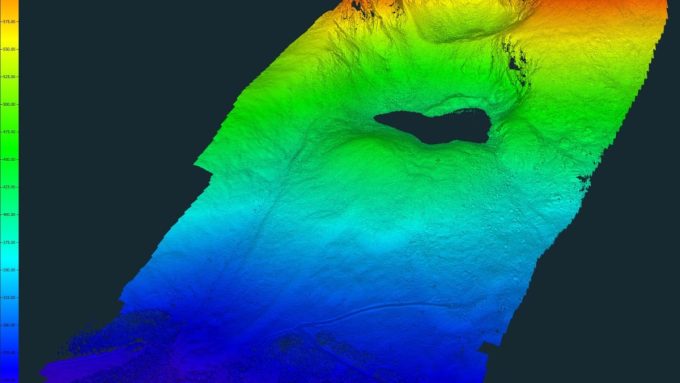 Drone Services Ireland | Aerial Surveys, Mapping & Inspections 6 Digital elevation model from drone survey showing colour-coded elevation data across Irish terrain