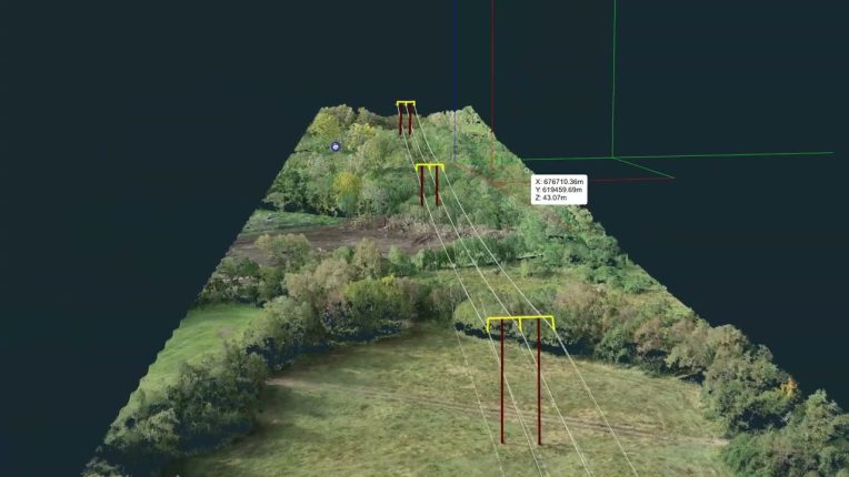 Drone LiDAR Powerline Survey