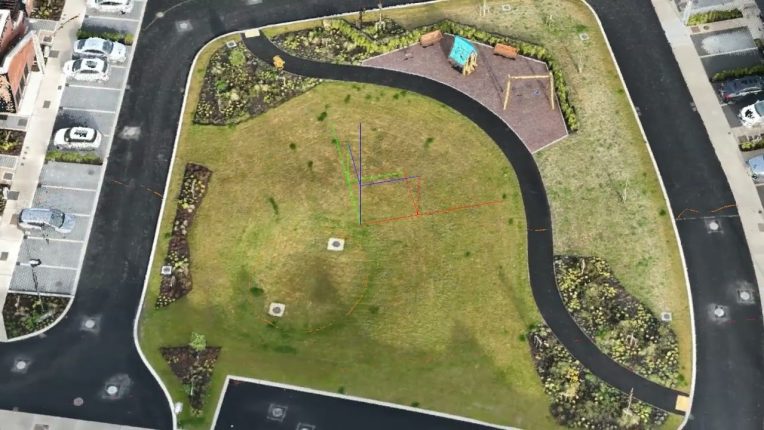 Drone Topographical Survey with CAD Extraction