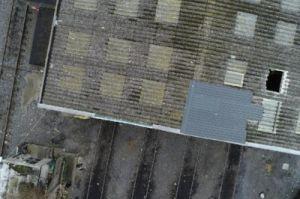 damaged industrial roof