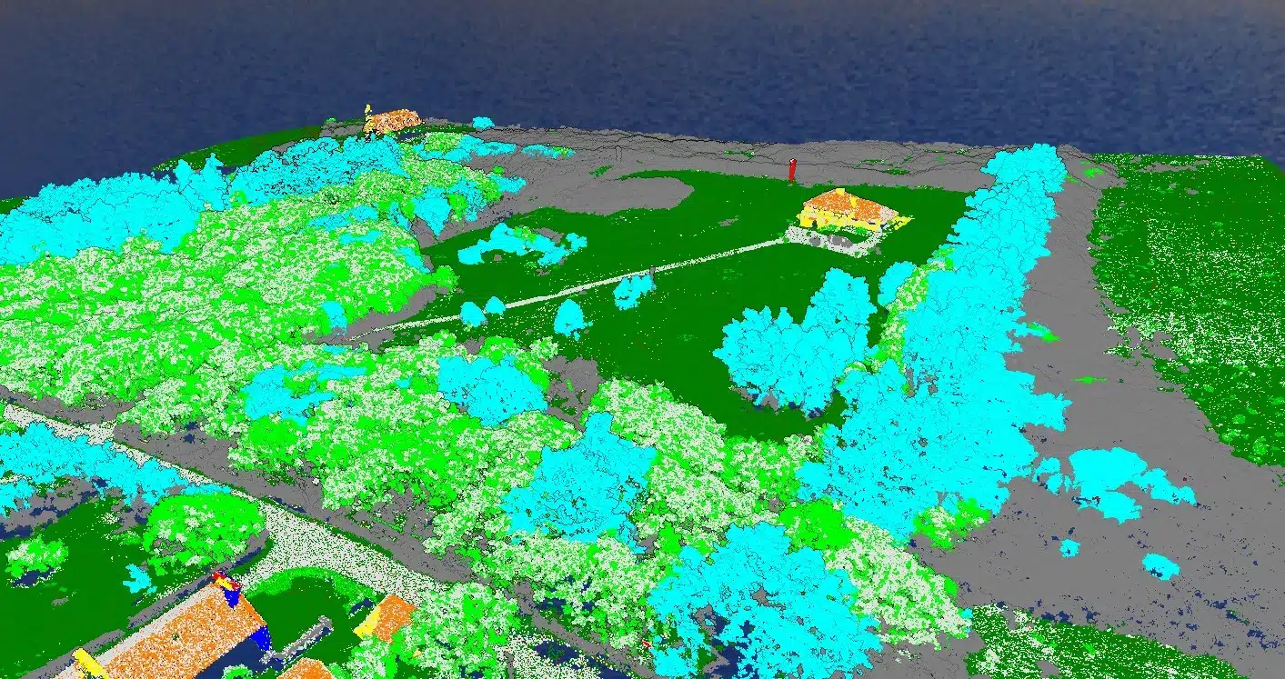 Drone Topographical Survey 5 Achill Island topographic survey classified LiDAR point cloud