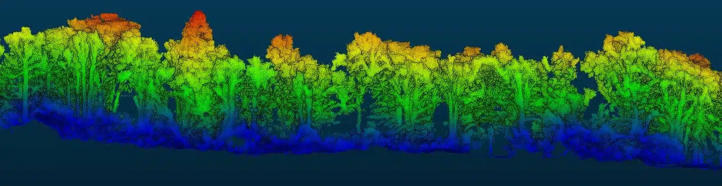 Drone Forestry Survey Ireland 6 Canopy height model LiDAR drone scan Ireland