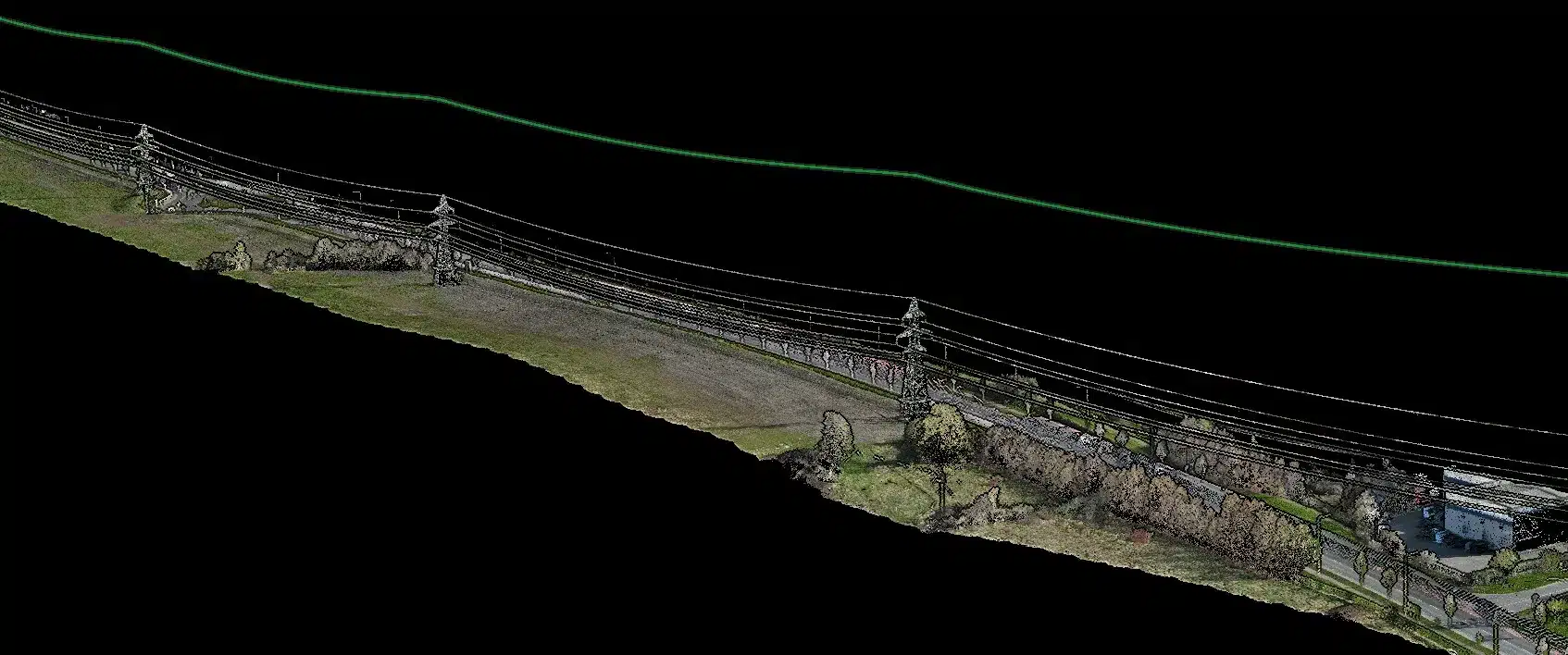 ESB power line LiDAR point cloud survey Ireland