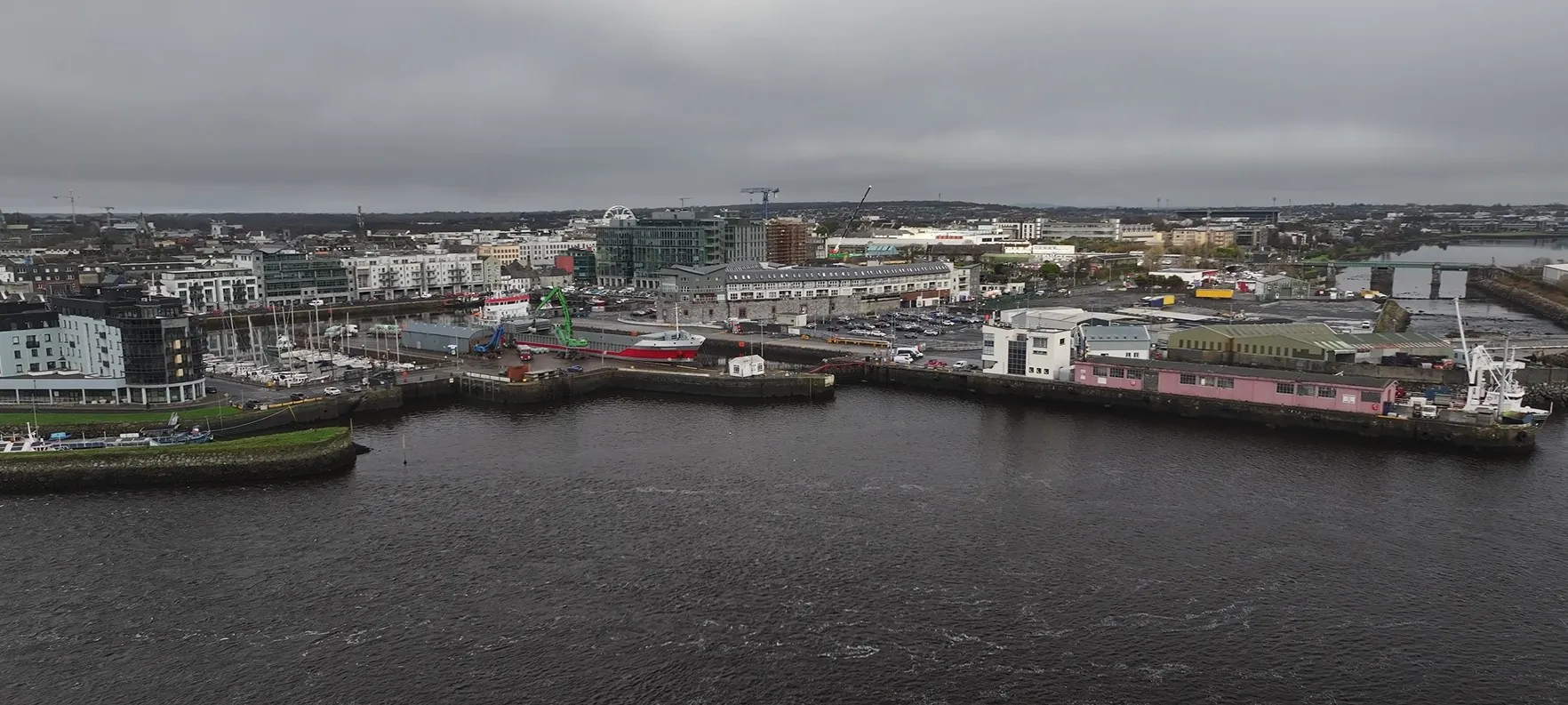 Drone Photography & Video 14 Galway city docks aerial drone photography Ireland