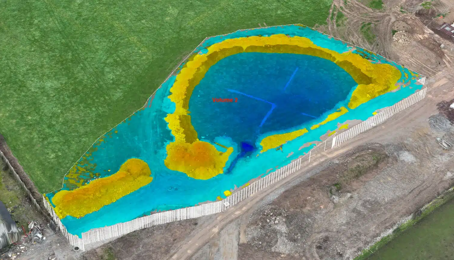 Drone Stockpile Volumetrics 6 Drone survey stockpile fill volume heatmap Ireland