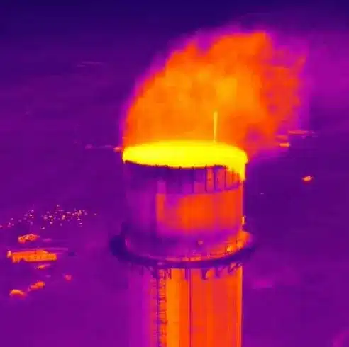 Drone Thermal Imaging 2 Drone thermal industrial chimney inspection Ireland